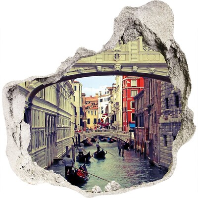 Nálepka 3D diera Venice italy