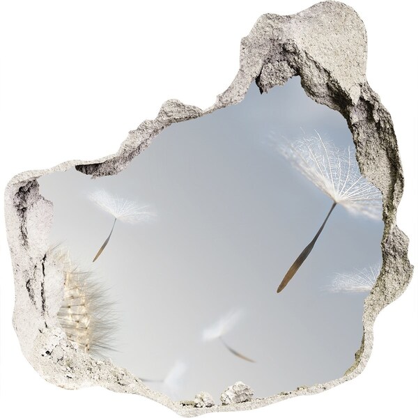 Nálepka 3D diera na stenu Púpavy v oblakoch