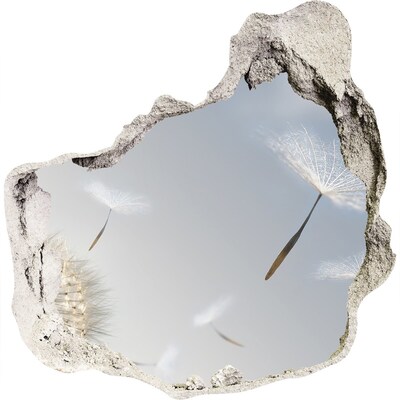 Nálepka 3D diera na stenu Púpavy v oblakoch