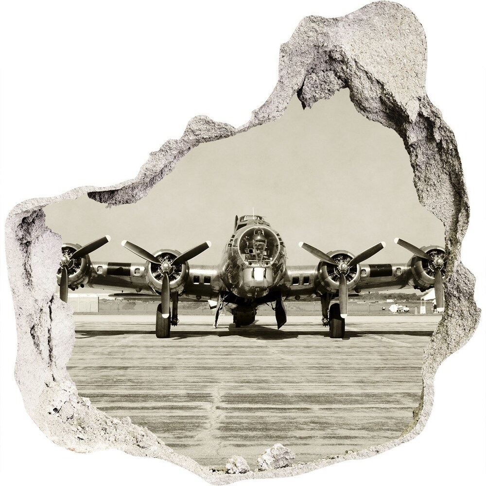 Diera 3D fototapety nálepka Old bomber