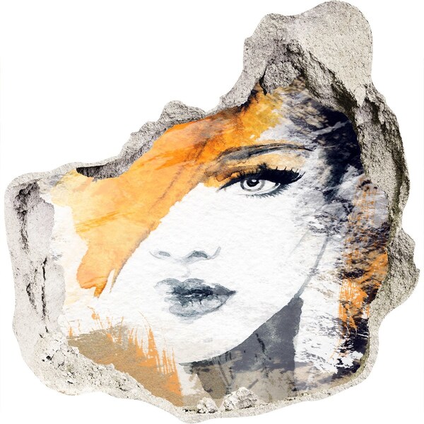 Samolepiaca nálepka Portrét v zlatých odtieňoch