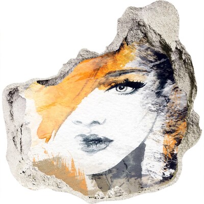 Samolepiaca nálepka Portrét v zlatých odtieňoch