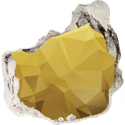 Samolepiaca diera nálepka betón Zlatá trhlina v stene