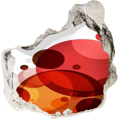 Samolepiaca nálepka Farebné bubliny v diere v stene