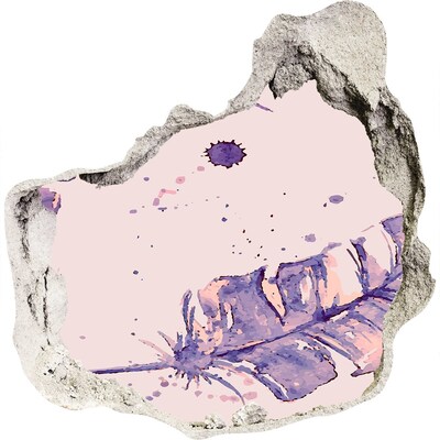 Nálepka 3D diera na stenu Tropický raj za múrom