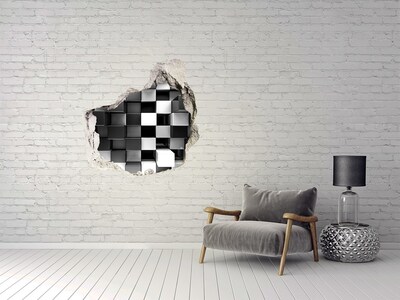 Samolepiaca diera múr 3D Abstrakcie kocky
