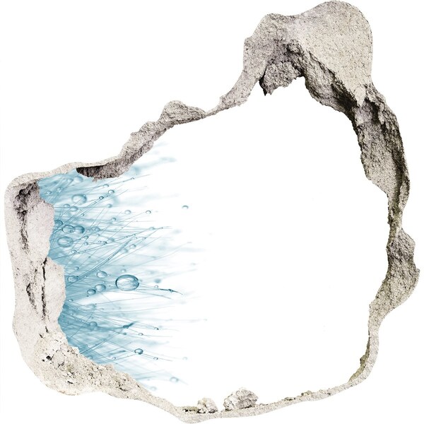 Nálepka fototapeta 3D výhľad Voda v diere v stene