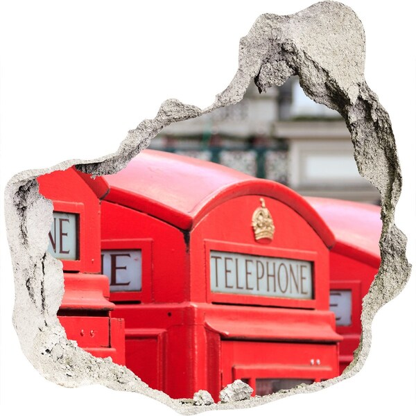 Fototapeta diera na stenu Britské telefónne búdky