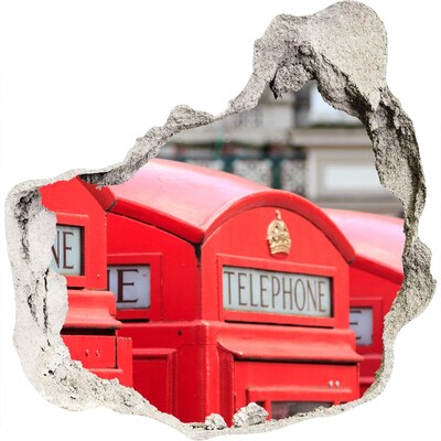 Fototapeta diera na stenu Britské telefónne búdky