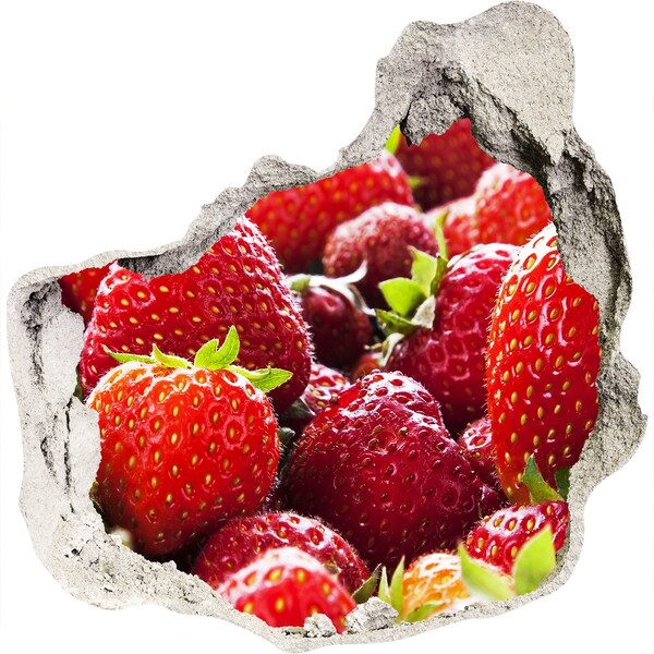 Fototapeta diera na stenu 3D nálepka Jahodové pole