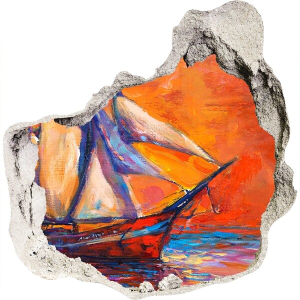 Diera 3D fototapety na stenu Západ slnka na mori