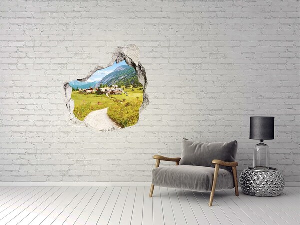 Samolepiaca nálepka fototapeta Pasienky v alpách