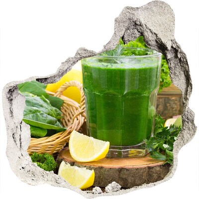 Samolepiaca nálepka betón Zelený koktail v prírodnom prostredí