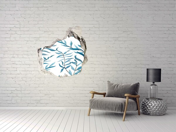 Fotoobraz diera na stenu Zelená oáza v betóne