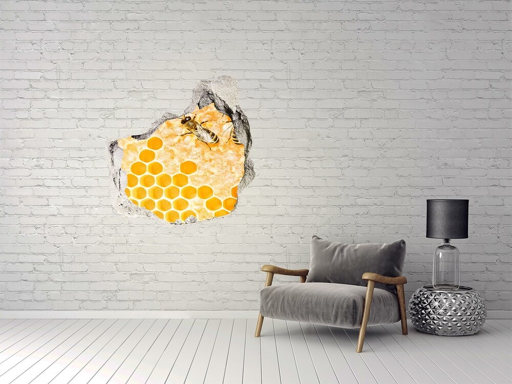 Fotoobraz diera na stenu nálepka Pracovný včely