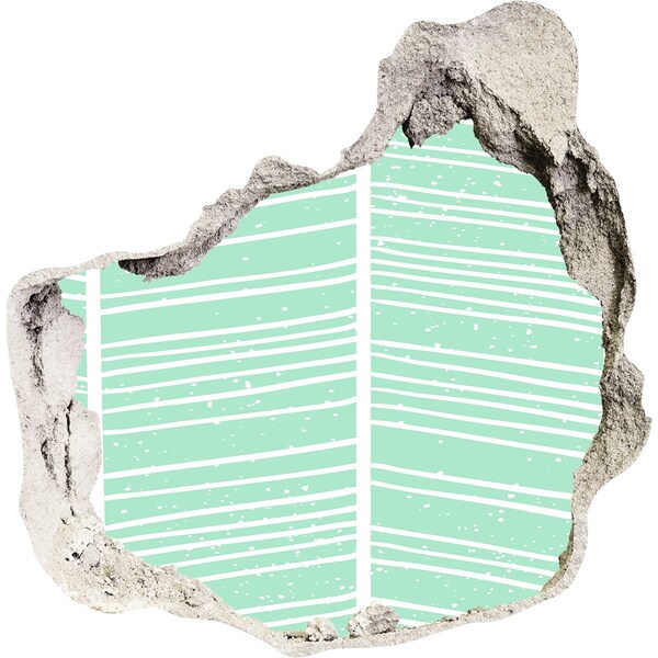 Fototapeta diera na stenu Zelená stena v škandinávskom štýle