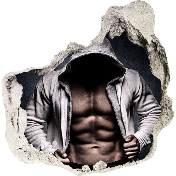 3D diera na stenu Intenzívny tréning v mestskom štýle