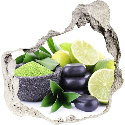 Fototapeta diera na stenu 3D Čerstvé citrusy a bylinky