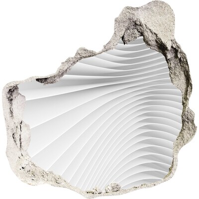 Fotoobraz diera na stenu Rozbitá stena so zrkadlovým efektom