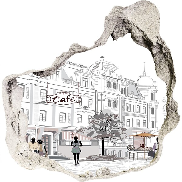 Nálepka fototapeta na stenu Kaviareň v európskom štýle