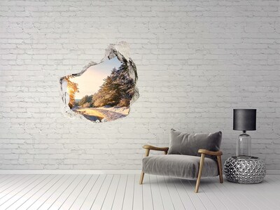 Diera 3D fototapety nálepka Zimná krajina v lese