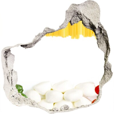 Samolepiaca nálepka Talianska hostina v diere v stene