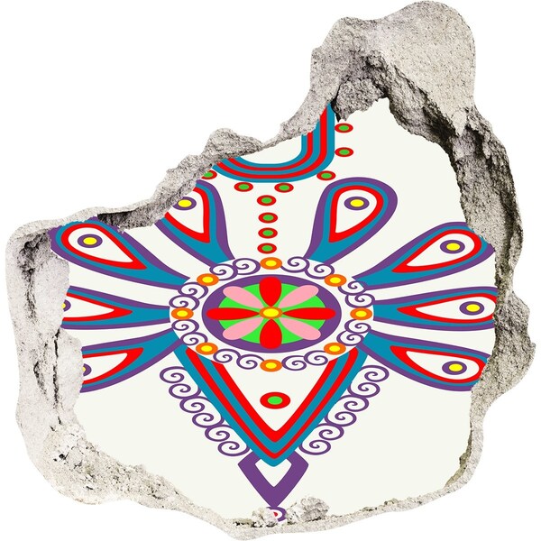 Samolepiaca nálepka Farebný vzor na pozadí poškodenej steny