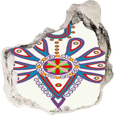 Samolepiaca nálepka Farebný vzor na pozadí poškodenej steny