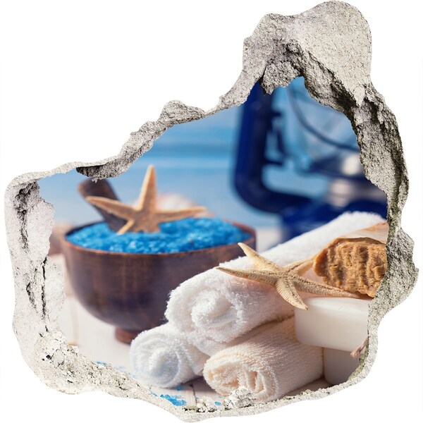 Diera 3D fototapety nálepka Relaxujte v prímorských kúpeľoch