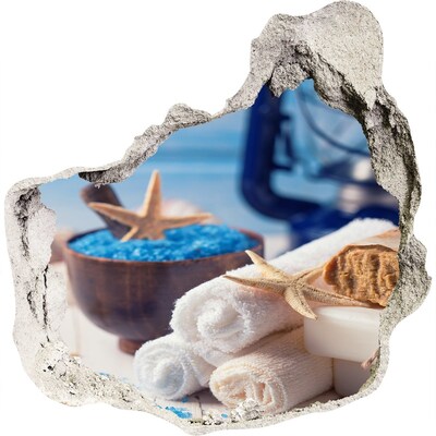 Diera 3D fototapety nálepka Relaxujte v prímorských kúpeľoch