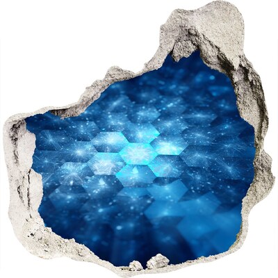 Fotoobraz diera na stenu Kozmický priestor za stenou