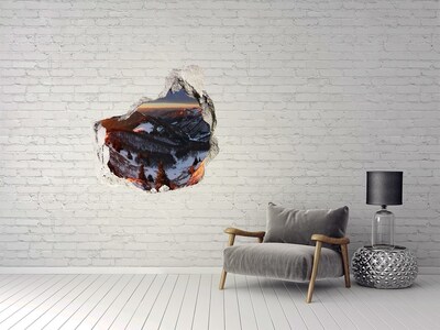 Samolepiaca nálepka na stenu Zimná horská krajina