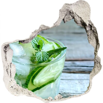 Fototapeta diera na stenu 3D Osviežujúci koktail s mätou