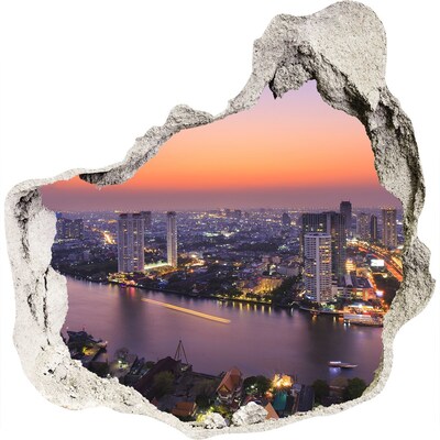 Diera 3D fototapety nálepka Západne od bangkoku