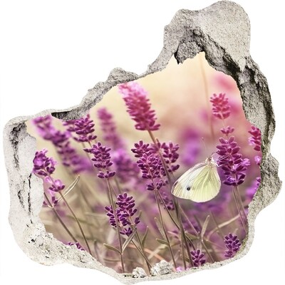 Foto fotografie diera na stenu Kvetinový raj s motýľom