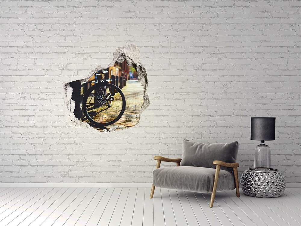 Diera 3D fototapety nálepka Bicyklov v amsterdame