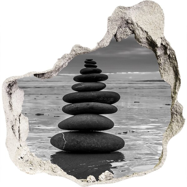 Fototapeta diera na stenu Kamenné veže na pláži