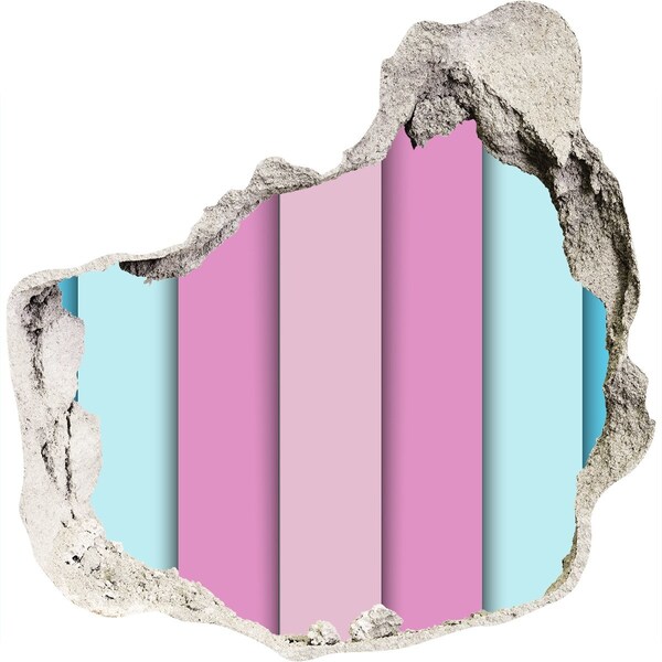 Fototapeta diera na stenu Farebný múr v ruinách