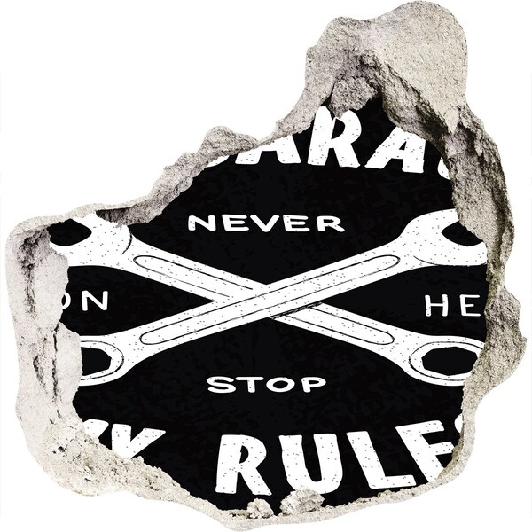 Diera 3D fototapety nálepka Workshop o pravidlách