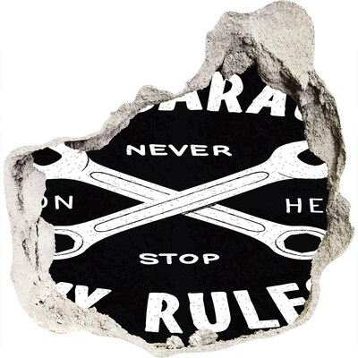 Diera 3D fototapety nálepka Workshop o pravidlách