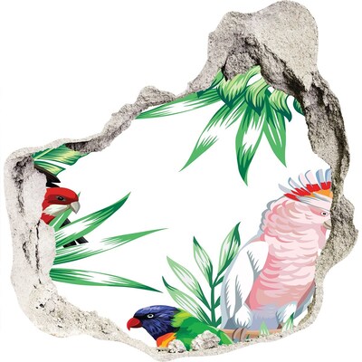 Fotoobraz diera na stenu Tropické vtáky