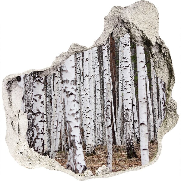 Diera 3D fototapety na stenu Lesná oáza bielych brezov