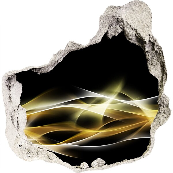 Fotoobraz diera na stenu Zlatá trhlina v stene