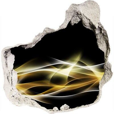 Fotoobraz diera na stenu Zlatá trhlina v stene