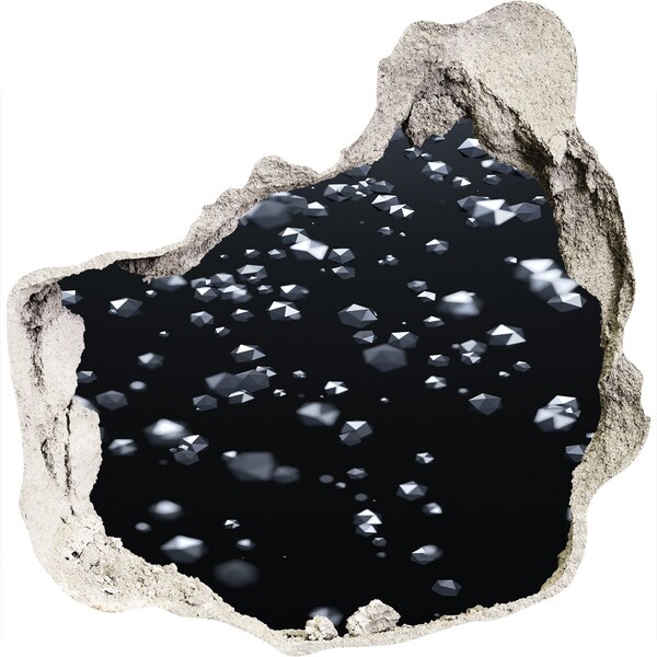 Samolepiaca diera múr 3D Kozmická hĺbka