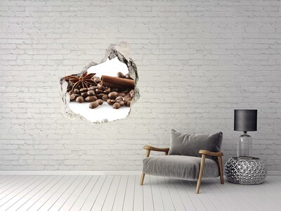 Diera 3D fototapety na stenu Kávové zrná škorica