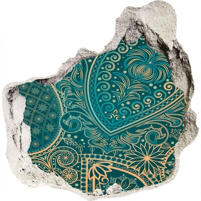 Fototapeta nálepka na stenu Zelený bohémsky vzor