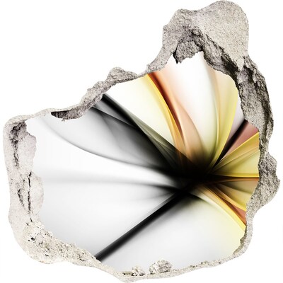 Nálepka fototapeta 3D Rozbitá stena s abstraktným vzorom