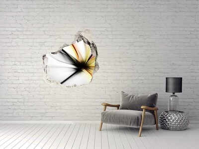 Nálepka fototapeta 3D Rozbitá stena s abstraktným vzorom