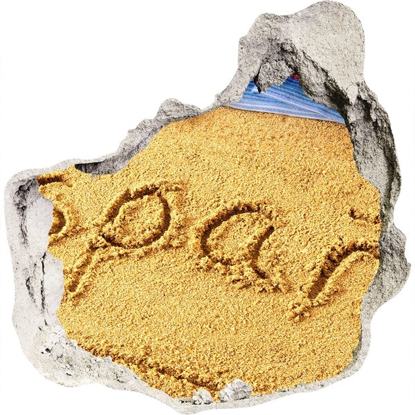 Fototapeta diera na stenu 3D Pláž s pieskom